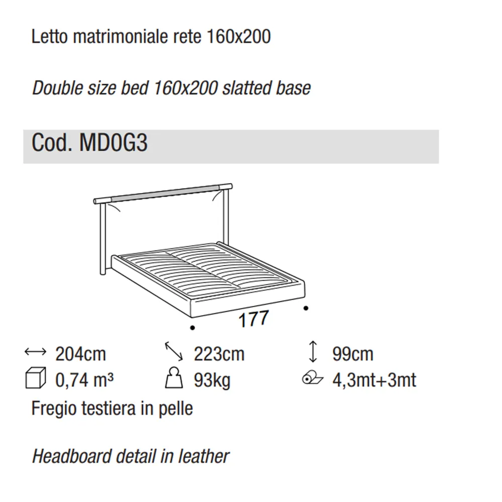 Bed Ditre Italia Nathan