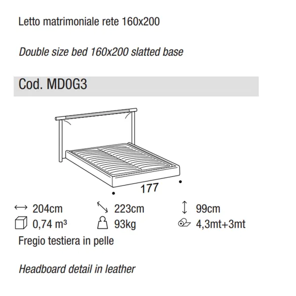 Bed Ditre Italia Nathan