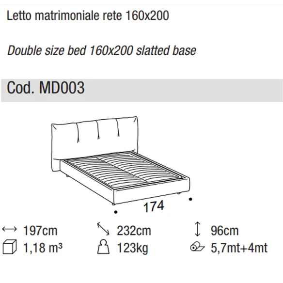 Letto Ditre Italia Papilo