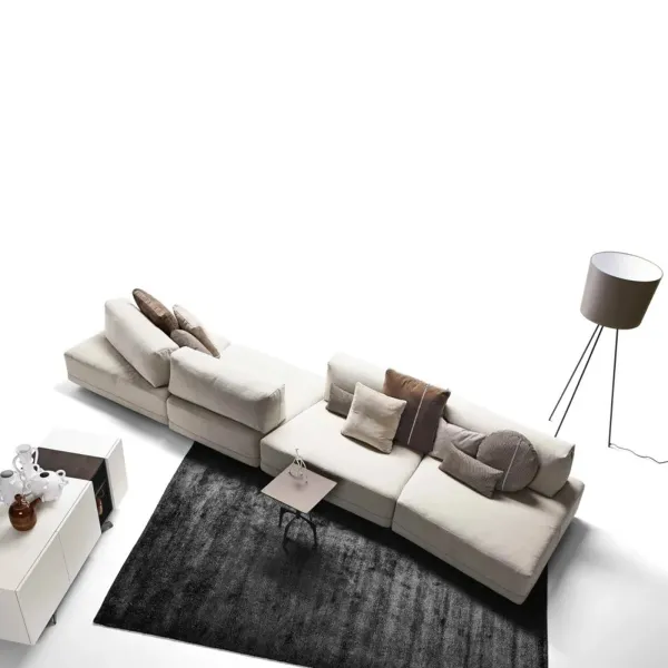 Sectional Sofa DiTre Italia with backs with zip