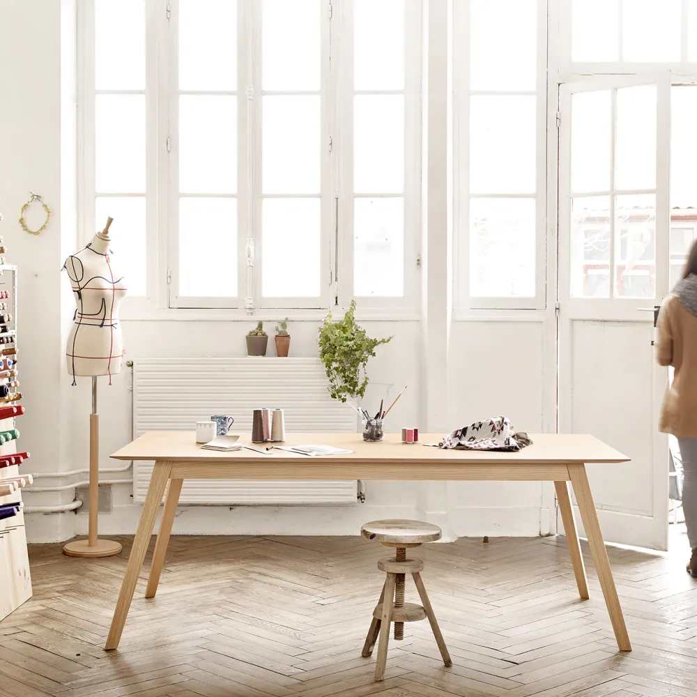 Mesa extensible de madera Treku Aise
