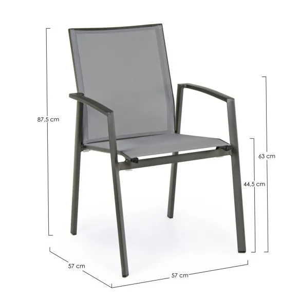 Sedia con braccioli Bizzotto Cruise
