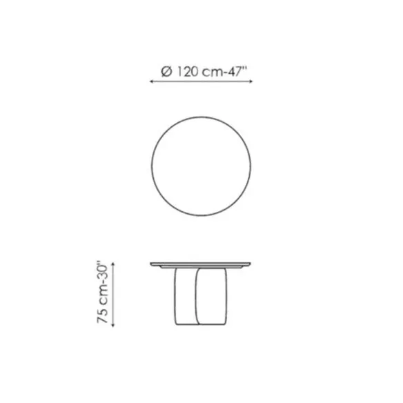 Bonaldo Mellow table - Round top
