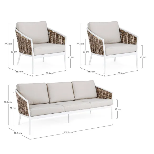 Salon Set Bizzotto Maribela