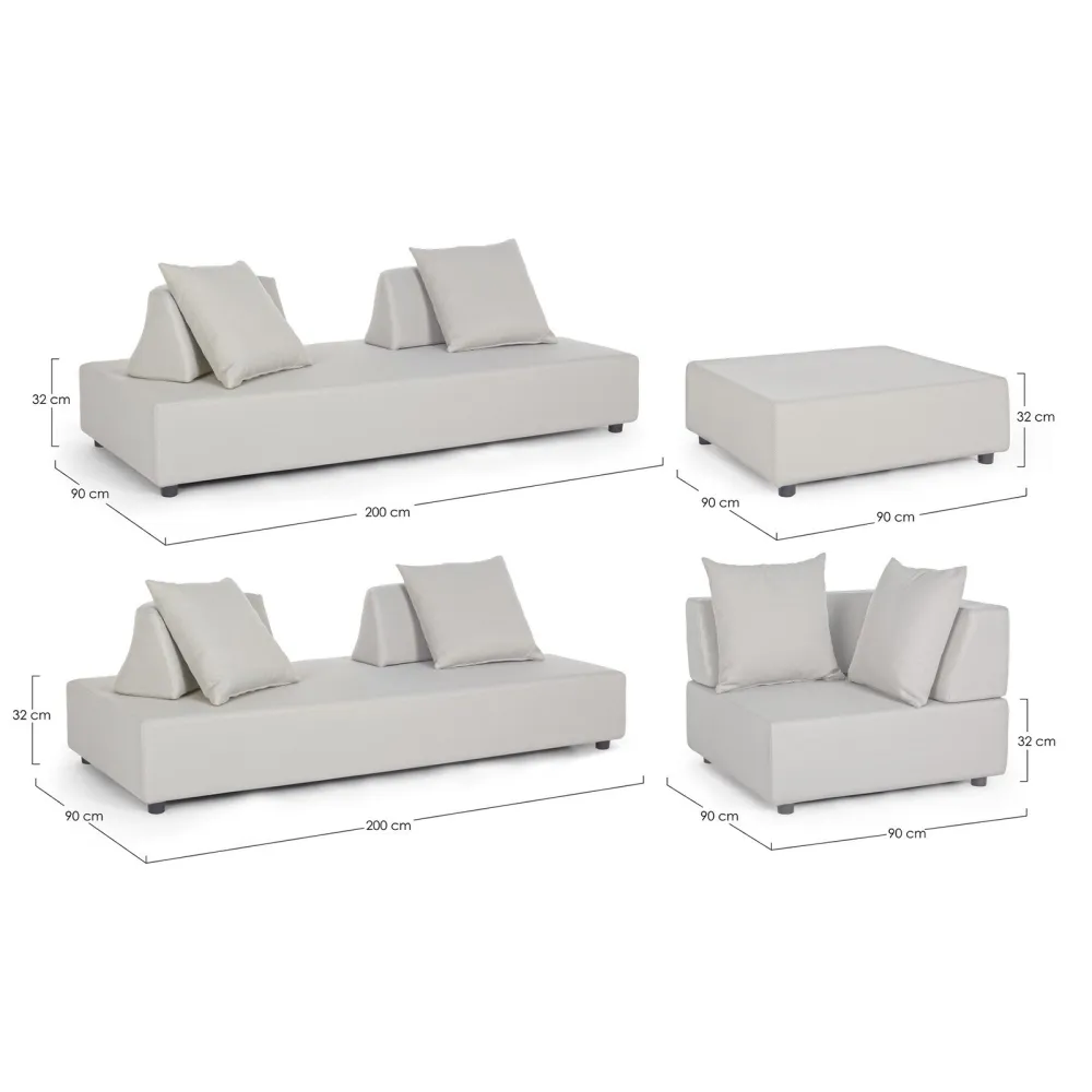 Corner living room Bizzotto Piper