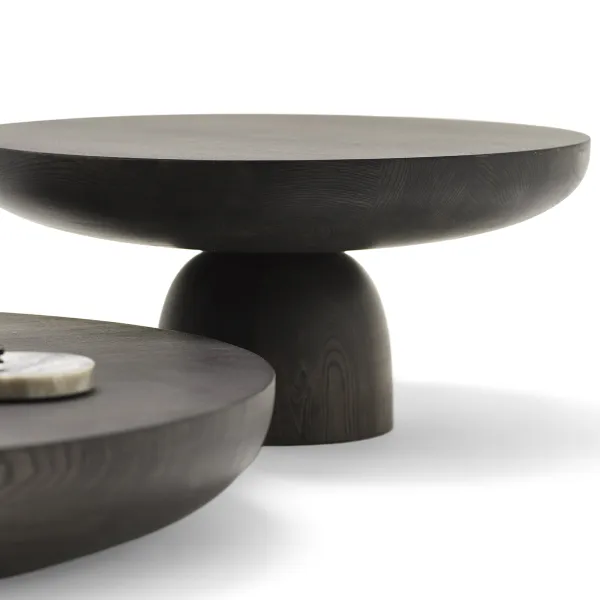 Mogg Olo Wood Coffee Table - Ø 50 cm Moka 2