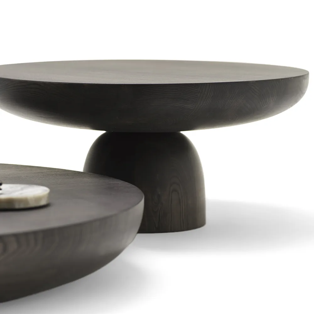 Mogg Olo Wood Coffee Table - Ø 50 cm Moka