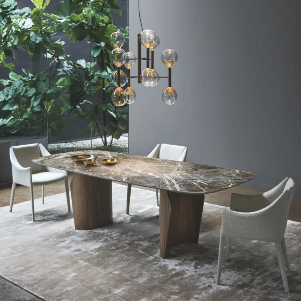 Tavolo Bonaldo Flame Wood - Piano a botte