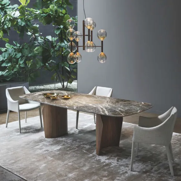 Bonaldo Flame Wood table - Barrel top