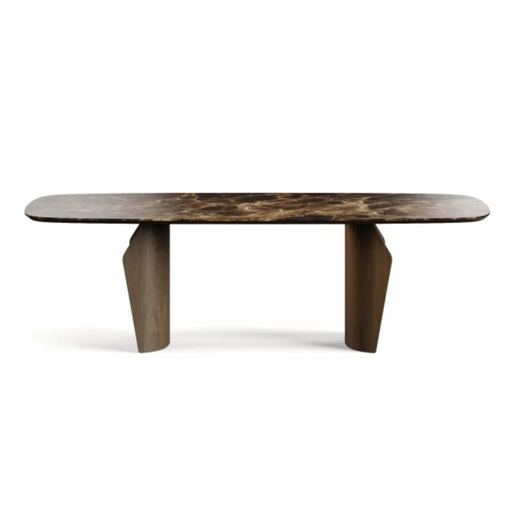 Bonaldo Flame Wood table - Barrel top