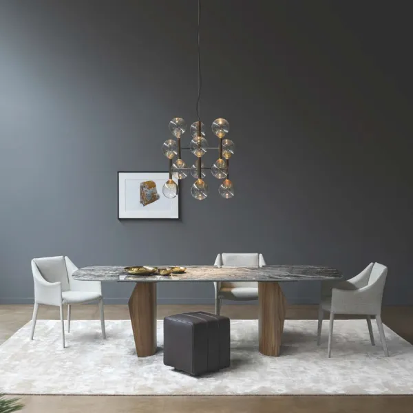 Tavolo Bonaldo Flame Wood - Piano a botte 2