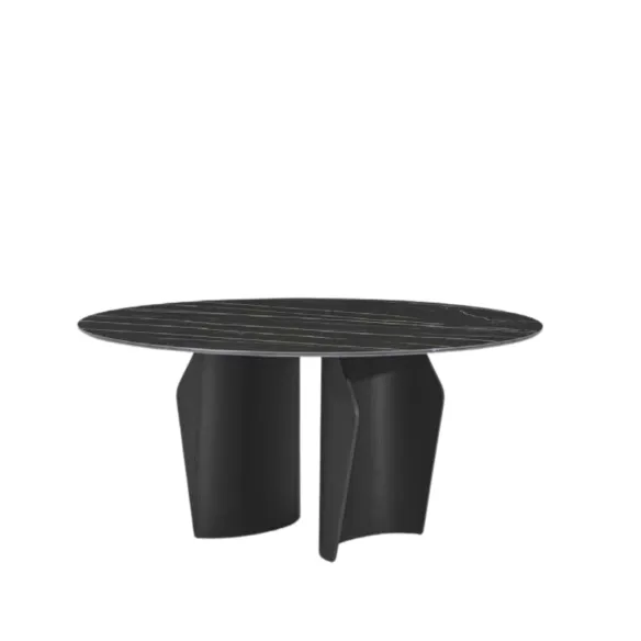 Mesa Bonaldo Flame Wood - Tapa redonda