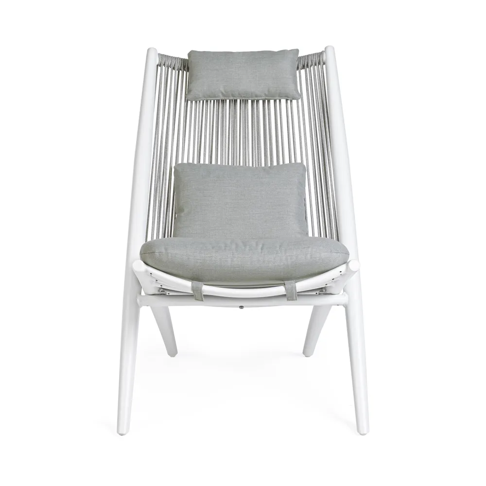Bizzotto Poltrona Lounge C-C Aloha New - Bianco