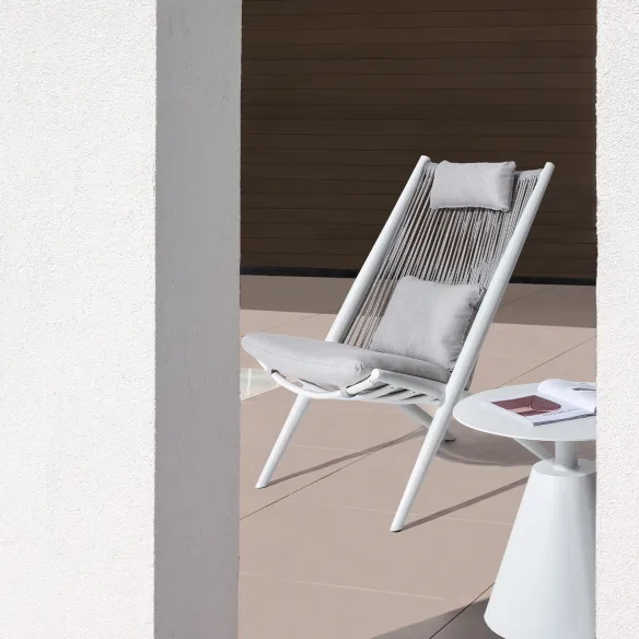 Sillón Lounge Bizzotto C-C Aloha New - Blanco