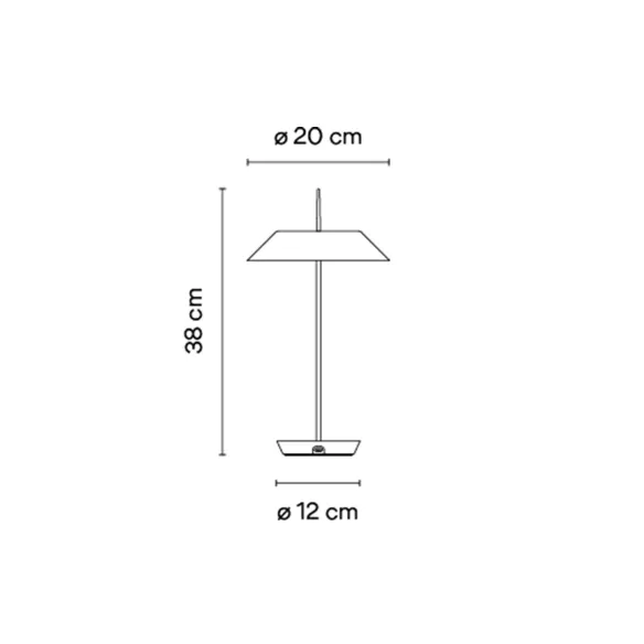 Vibia Lámpara de mesa Mayfair Mini - Beige