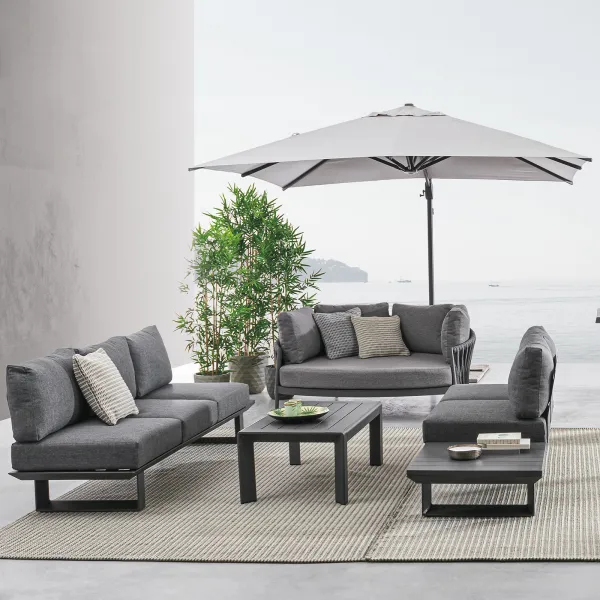 Bizzotto Konnor Salon d'Angle - Anthracite 2