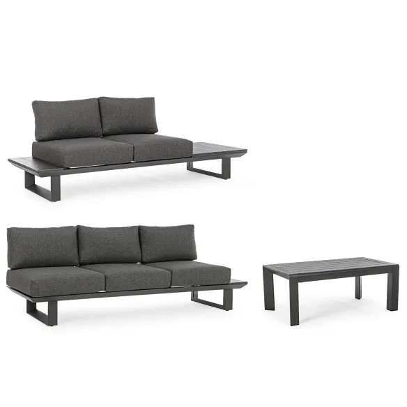 Bizzotto Konnor Corner Lounge – Anthrazit