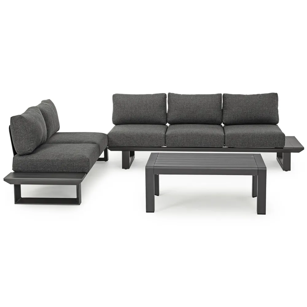 Bizzotto Konnor Corner Lounge – Anthrazit