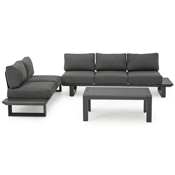 Bizzotto Konnor Salon d'Angle - Anthracite
