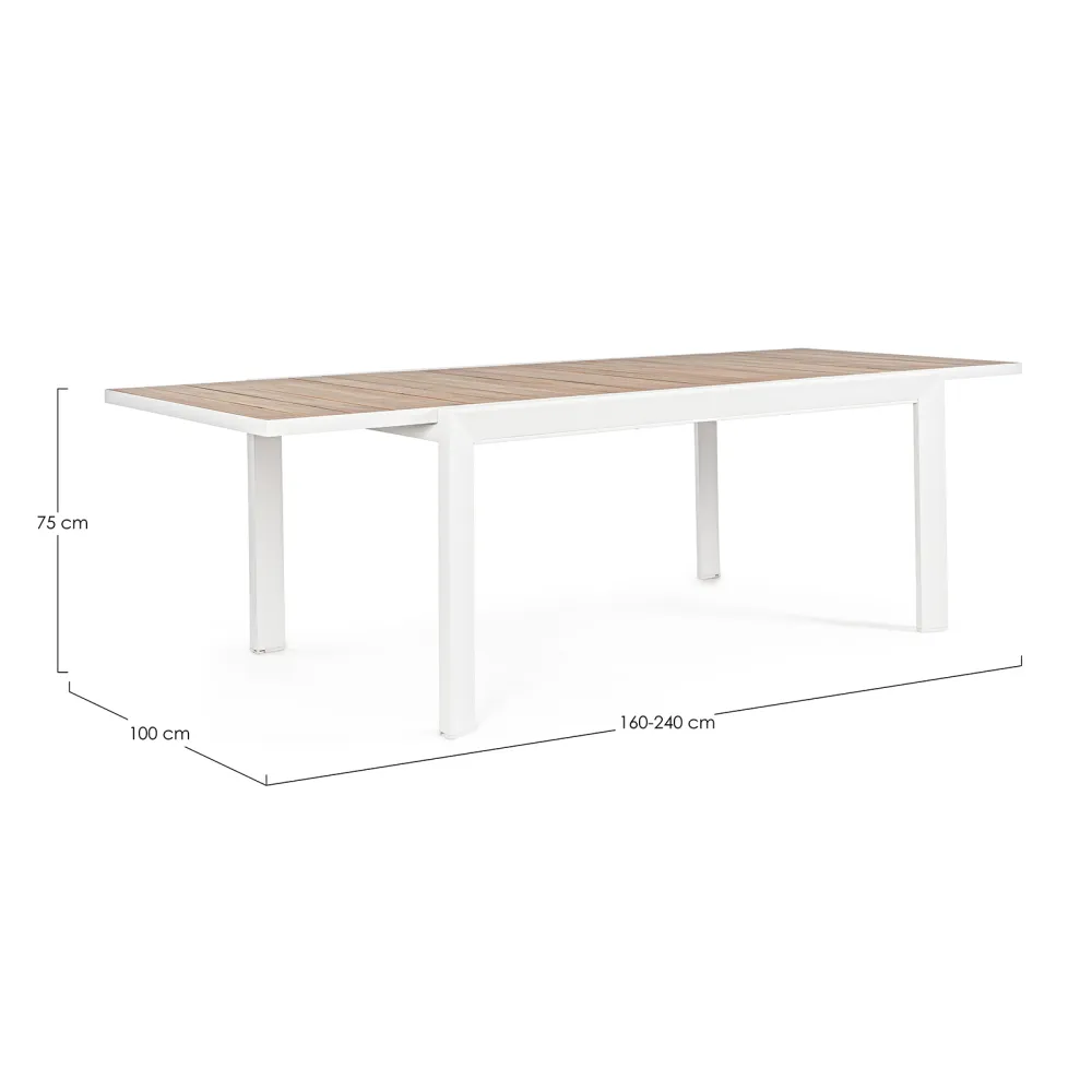 Bizzotto Mesa extensible Belmar - Blanco