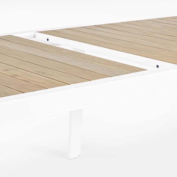 Bizzotto Table extensible Belmar - Bianco - 220→340 cm