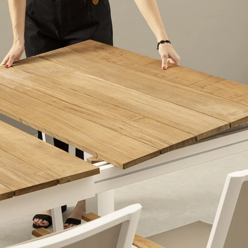 Bizzotto Table extensible Cameron - Blanc