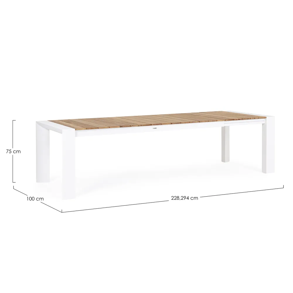 Bizzotto Cameron Extendable Table - White