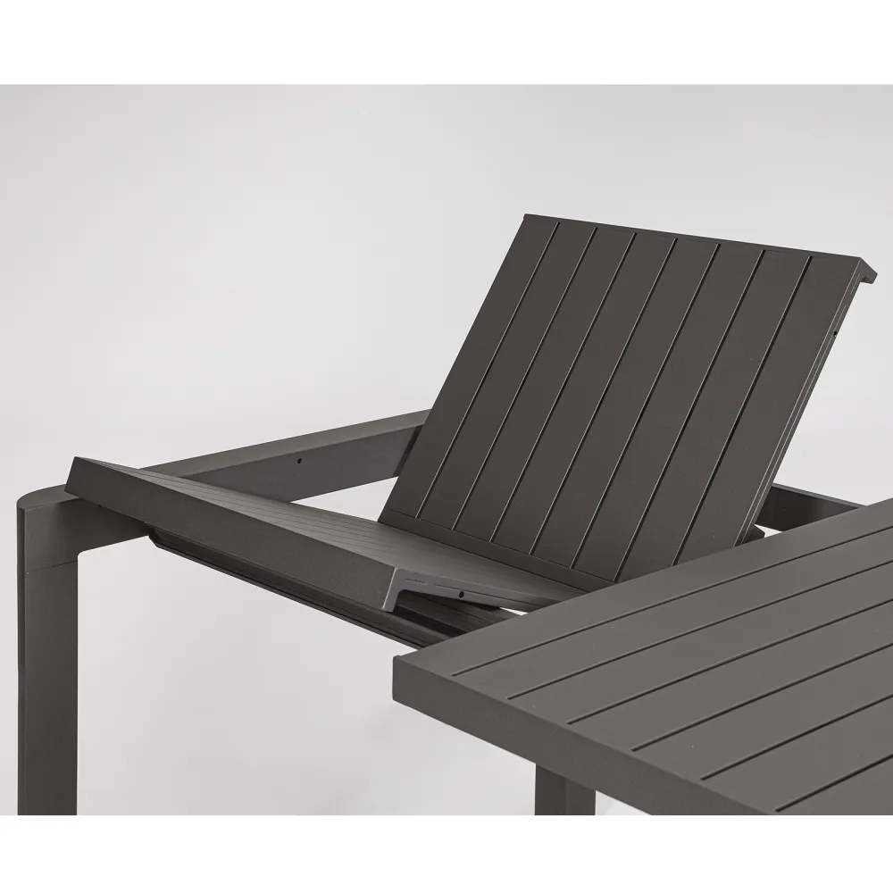 Bizzotto Table extensible Kiplin - Anthracite