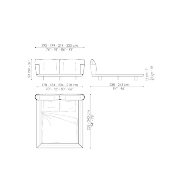Bonaldo Blend bed