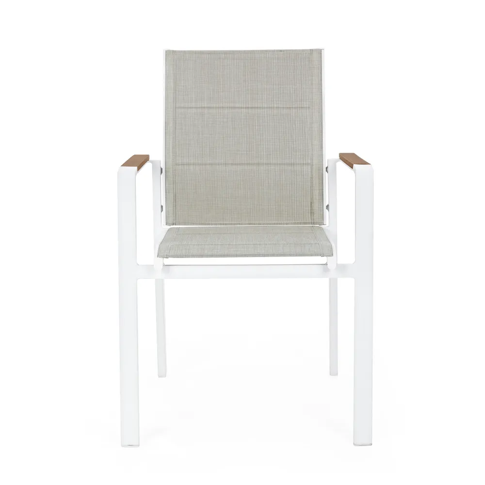 Bizzotto Silla con reposabrazos Kubik - Blanco