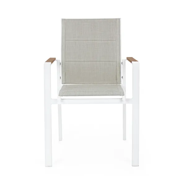 Bizzotto Silla con reposabrazos Kubik - Blanco