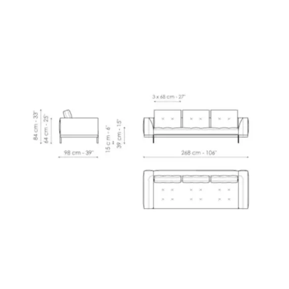 Bonaldo Maximilian Sofa