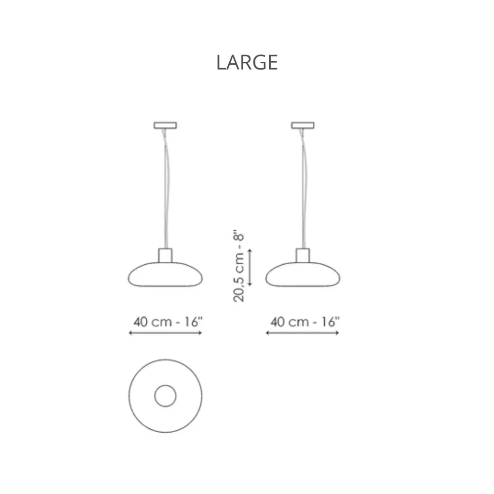 Lampada a sospensione Bonaldo Acquerelli