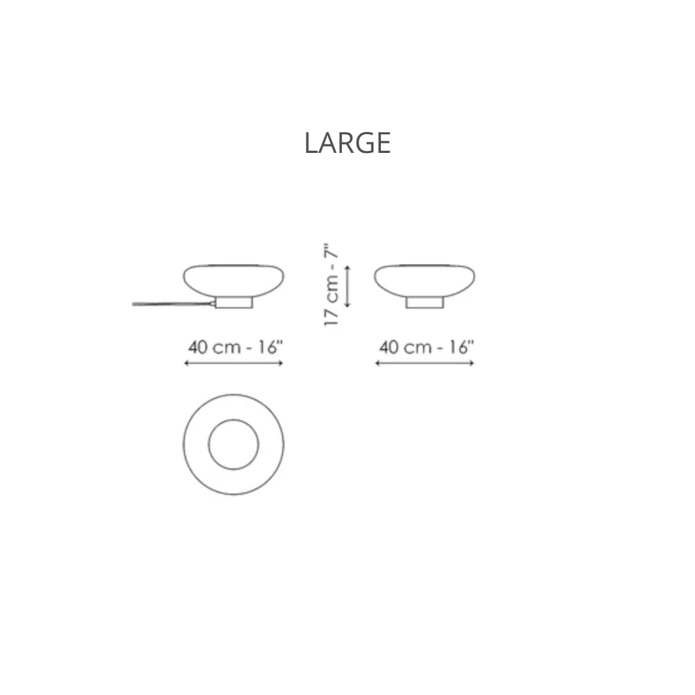 Lámpara de mesa Bonaldo Acquerelli