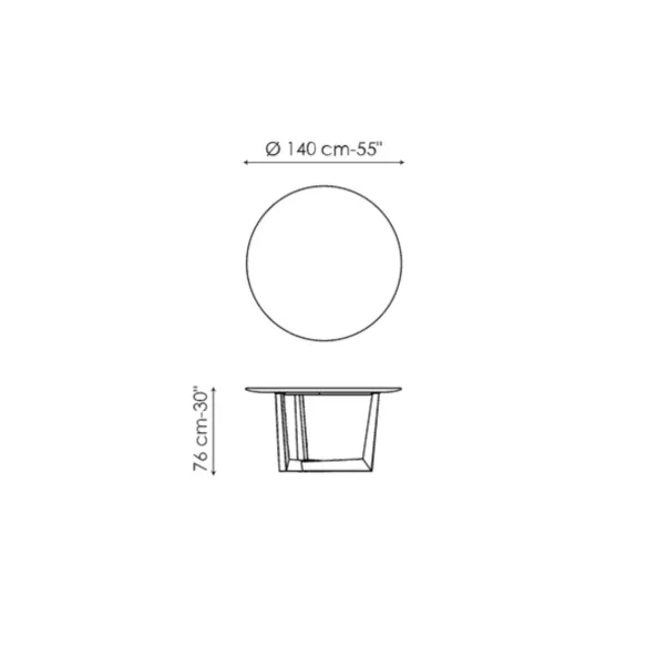 Bonaldo Art table - Round top