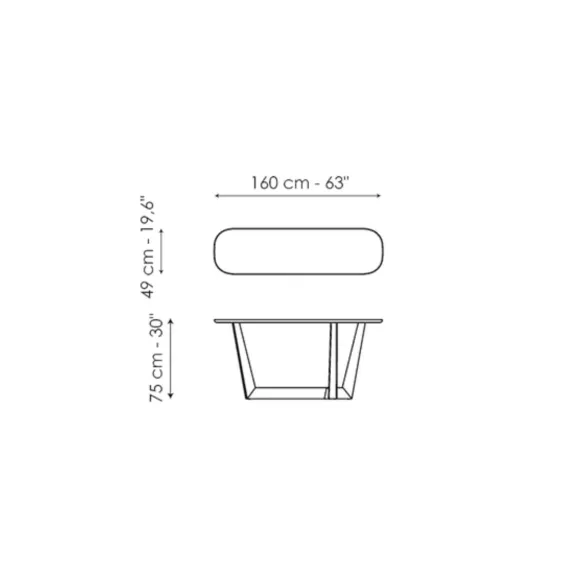 Bonaldo Art Console - Barrel top