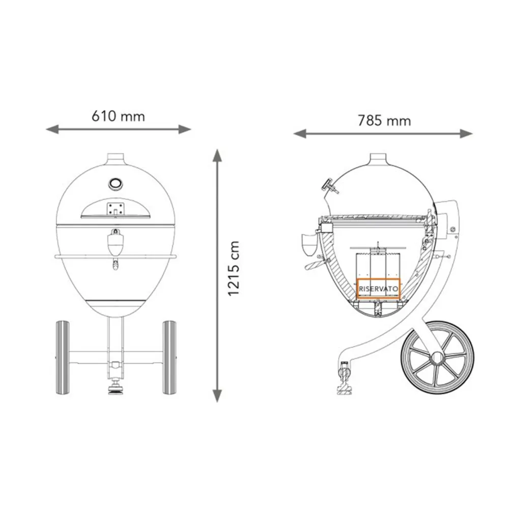 Pbq One ​​​​Grill Noir + Grilles Latérales