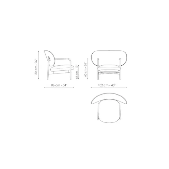 Poltrona Bonaldo Cross Lounge