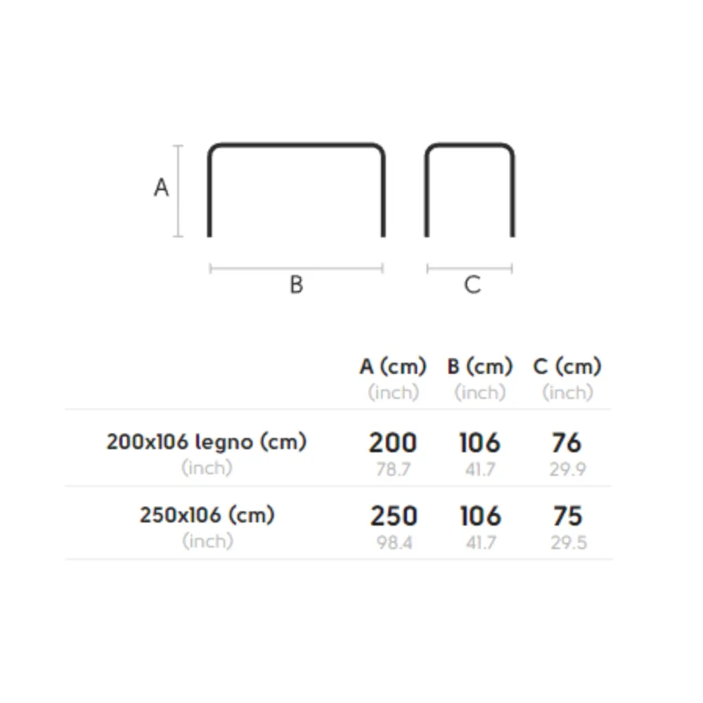 Mesa Midj Alexander - Tapa rectangular