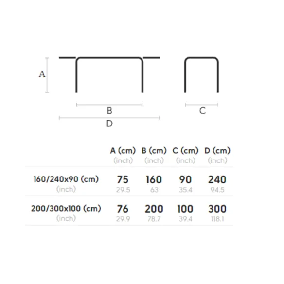 Mesa extensible Midj Alexander