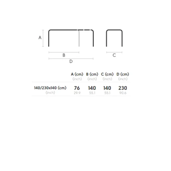 Midj Marcopolo extendable table