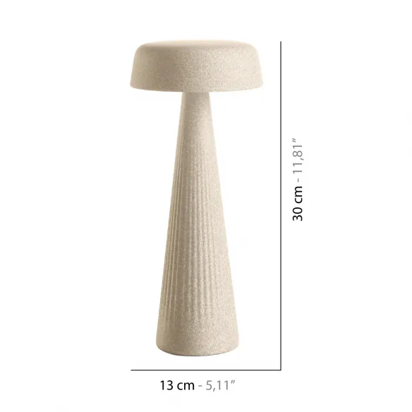 Plust Collection Lampada da tavolo Fade con kit luce - Pietra