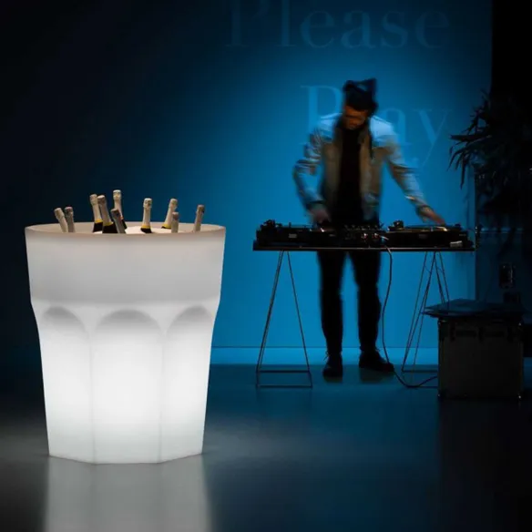 Plust Collection Vase Cubalibre light with Cold LED Light Kit