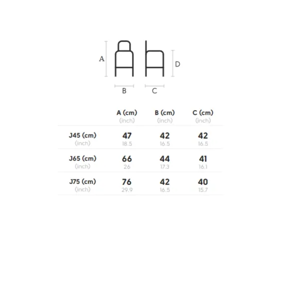 Midj Apelle Jump H75 M CU Stool