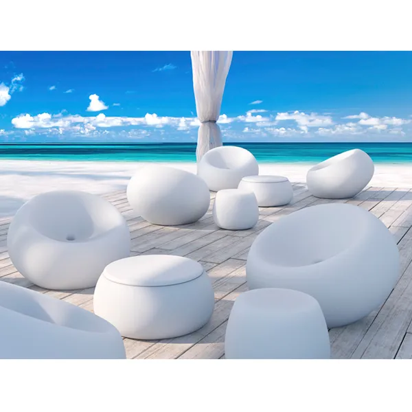 Plust Collection Sgabello basso Boom - Bianco 2