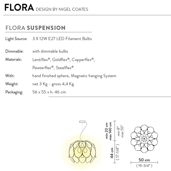 Lampada a sospensione Slamp Flora
