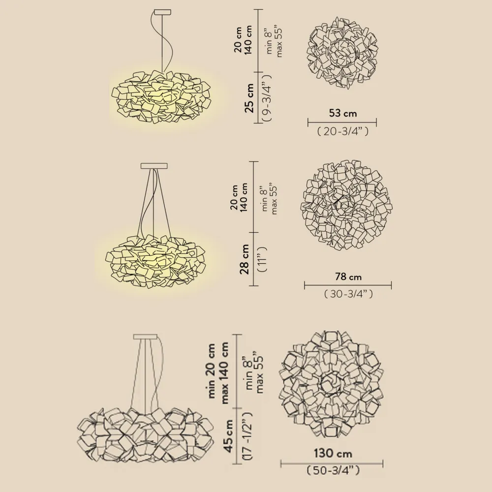Lampada a sospensione Slamp Clizia Mama non Mama