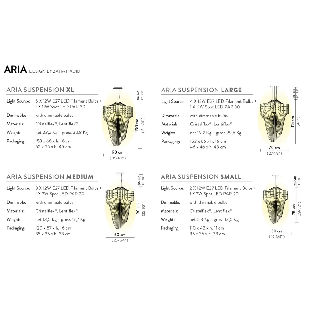 Pendelleuchte Slamp Aria