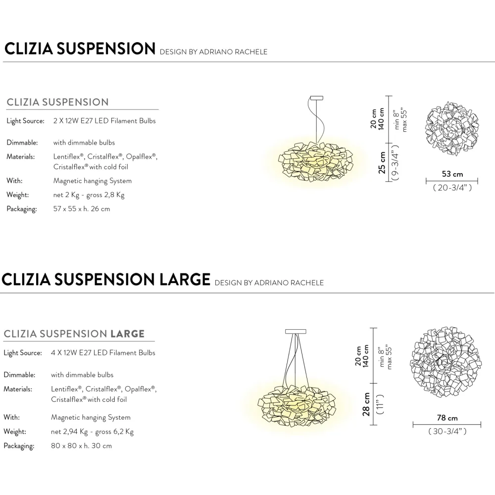 lámpara de techo Slamp Clizia