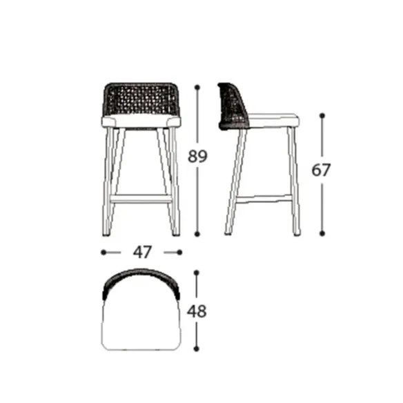Stool Varaschin Emma